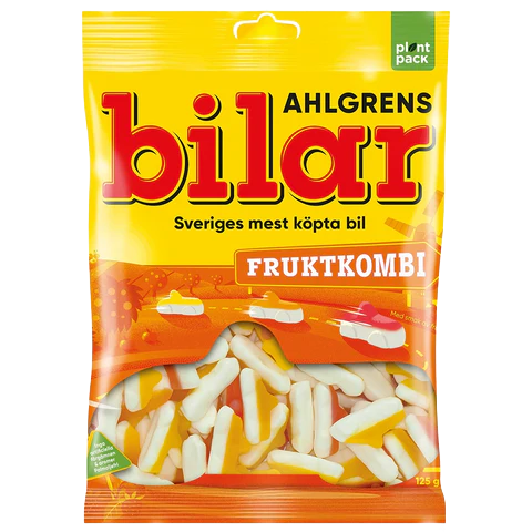 Cloetta Ahlgrens Bilar Fruit Combo 125 g × 36 Bags