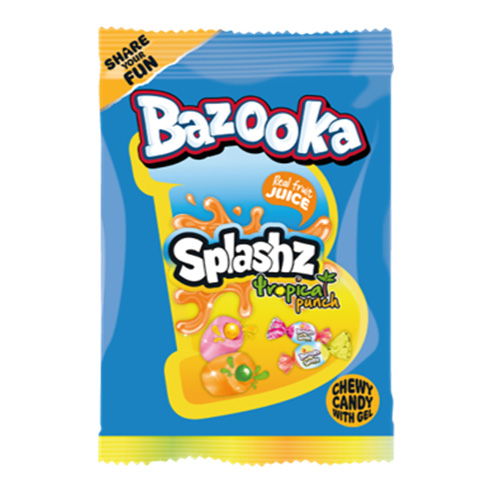 GSD Bazooka Splashz Tropical Punch 120 g (4.2 oz) × 12 Bags