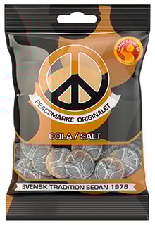 Candy People Peacemärke Cola/Salt 80 g × 18 Bags