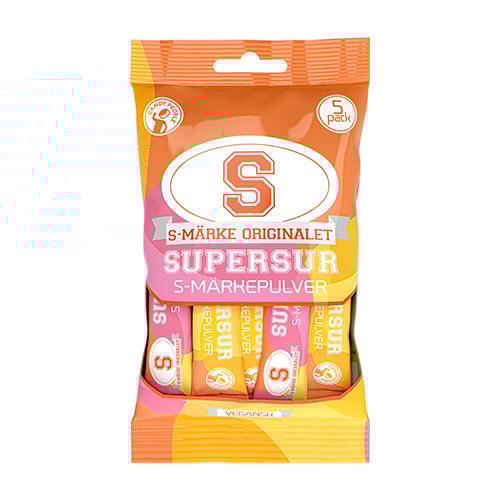 Candy People S-Märke Super Sour Powder 100 g × 20 Bags
