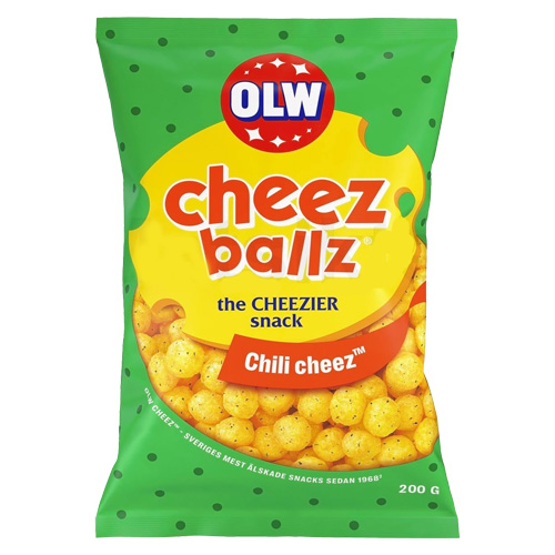 OLW Cheez Ballz Chili Cheez 15 × 200g