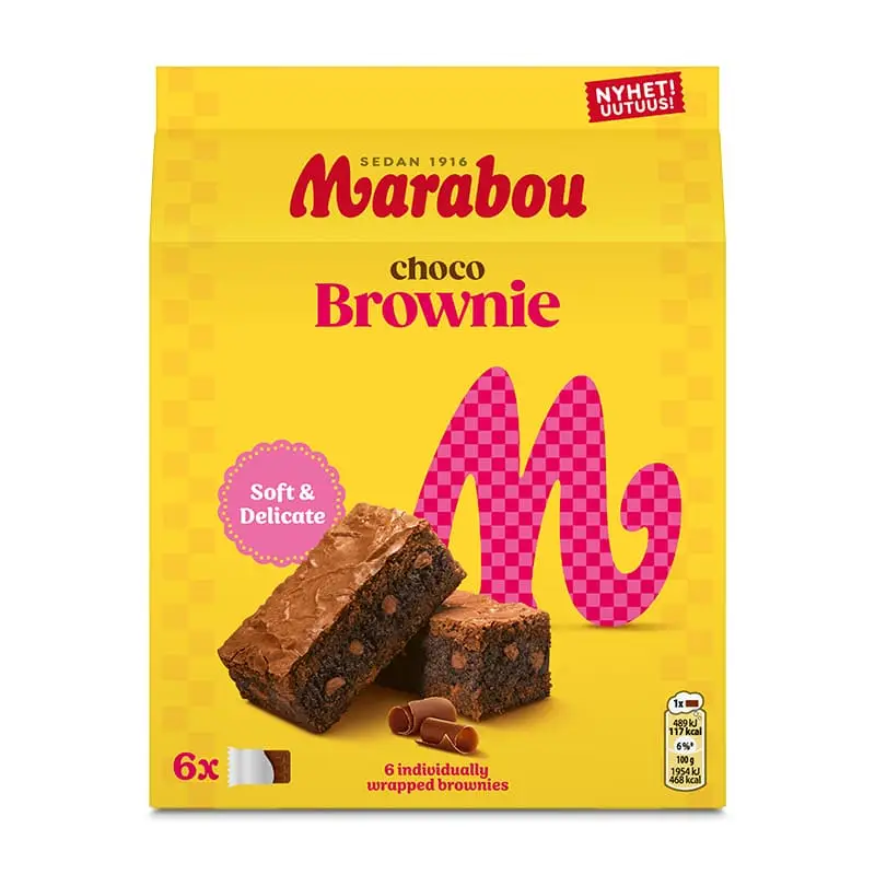 Marabou Choco Brownie - Swedish Fika 13 × 150g