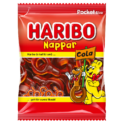 Haribo Cola Pacifiers 80 g × 24 Bags