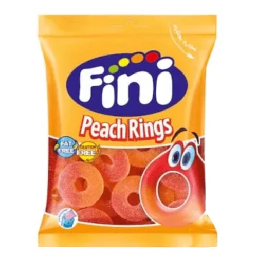 Candinavia Fini Peach Rings 75 g × 12 Bags