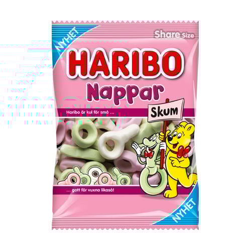 Haribo Foam Pacifiers 120 g × 12 Bags