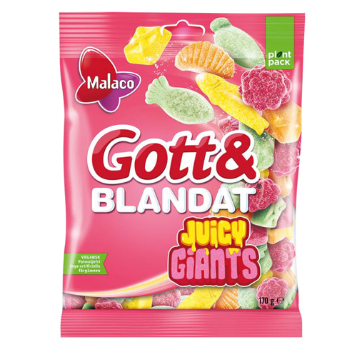 Cloetta Gott & Blandat Juicy Giants 130 g × 27 Bags