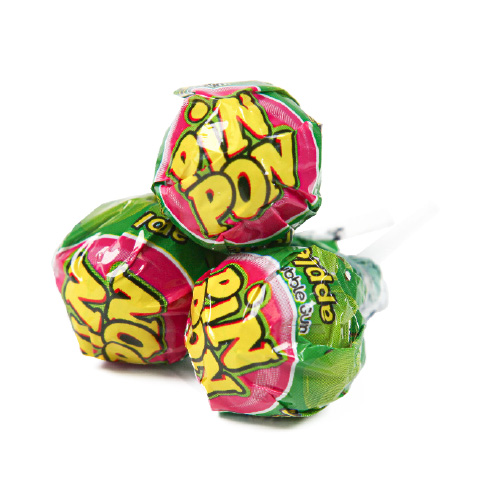 Jellioo Pin Pon Lollipop Gum Sour Green Apple 0,95 kg