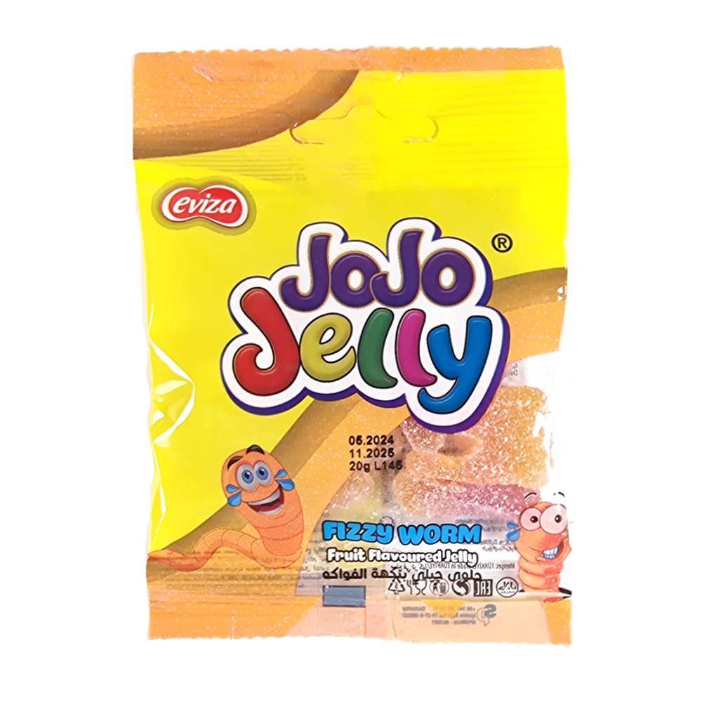 Jellioo Jelly Fizzy Neon Worms 3,40 kg