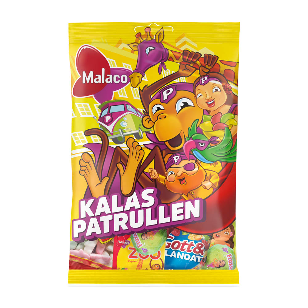 Cloetta Kalaspatrullen Malaco Bag 135 g × 24 Bags