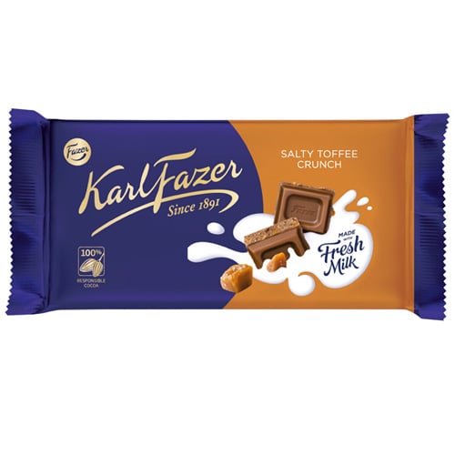 Fazer Karl Fazer Salty Toffee Crunch 16 × 145g