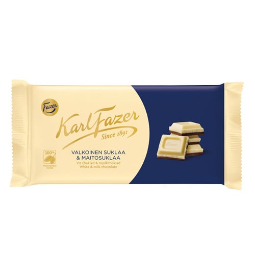 Fazer Karl Fazer White Chocolate & Milk Chocolate 16 × 131g