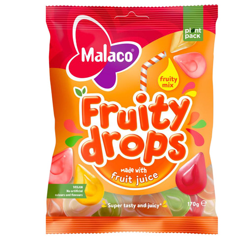 Cloetta Malaco Fruity Drops Fruity Mix 170 g × 27 Bags