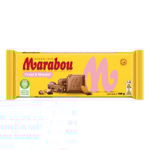 Marabou Fruit & Almond 15 × 160g