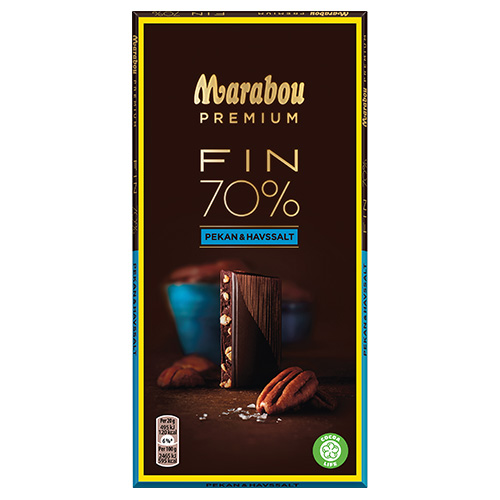 Marabou Premium Sea Salt Pecan 70% 20 × 100g