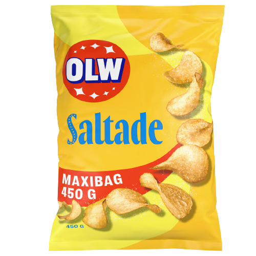 OLW Maxibag Lightly Salted Chips 12 × 450g