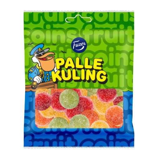 Fazer Palle Kuling Fruit Coins 90 g × 24 Bags