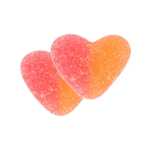 Candit Peach Hearts 1,00 kg