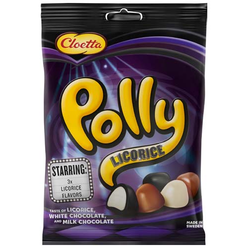 Cloetta Polly Licorice 20 × 100g