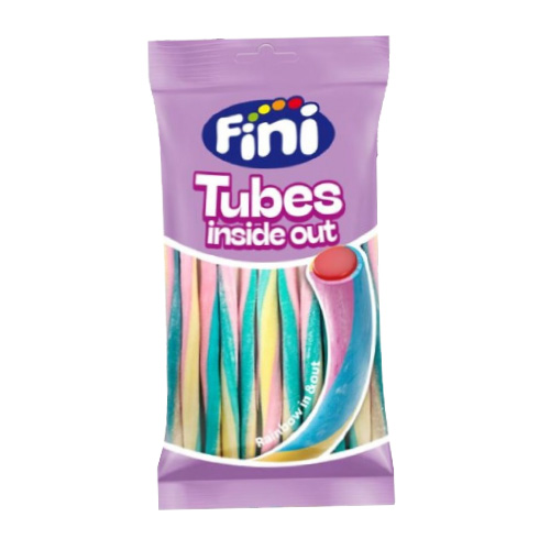 Candinavia Rainbow Tubes Inside Out 75 g × 12 Bags