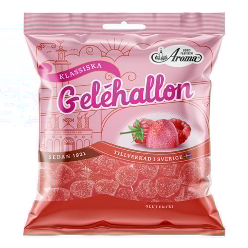Aroma Godisfabriken Aroma Raspberry Jellies 290 g (10.2 oz) × 20 Bags