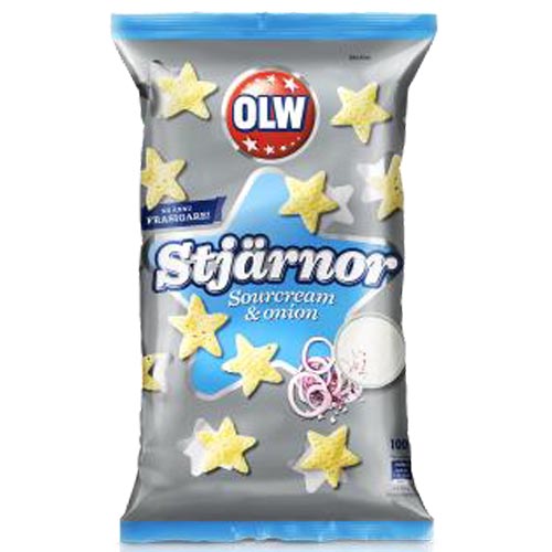 OLW Stars Sour Cream & Onion 12 × 100g