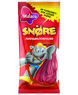 Cloetta Strawberry Laces 100 g × 24 Bags