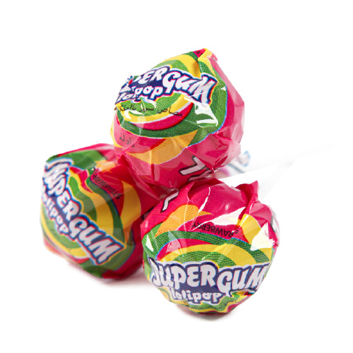 Jellioo Super Gum Lollipop Strawberry 0,95 kg