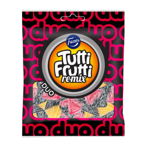 Fazer Tutti Frutti Remix Duo 80 g × 24 Bags