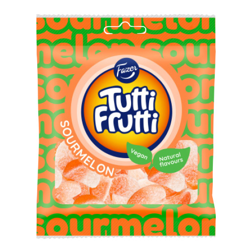 Fazer Tutti Frutti Sour Melon 90 g × 24 Bags