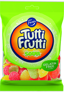 Fazer Tutti Frutti Sour 120 g × 24 Bags