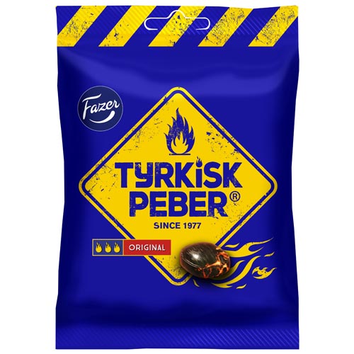 Fazer Tyrkisk Peber Original 120 g × 24 Bags